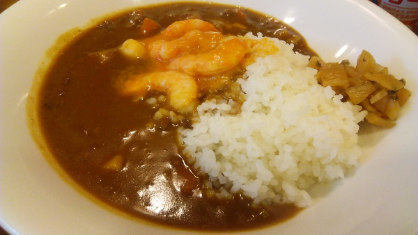 「ぷりぷりエビのビスクソースカレー 並盛 850円」@すき家 本八幡駅南口店の写真