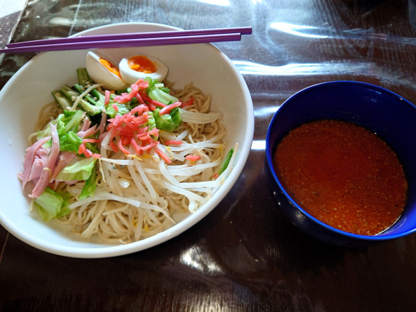 「お土産　おうちぼ　冷やし辛つけそば」@中華そば専門 とんちぼの写真