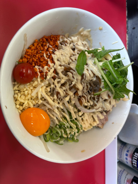 「冷まぜそば」@用心棒 本号の写真