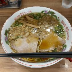 中華そば大盛背脂オオメ