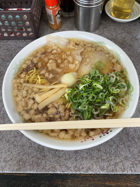 「中華そば大盛脂マシマシニンニクトッピング」@つたふじ 福山支店の写真