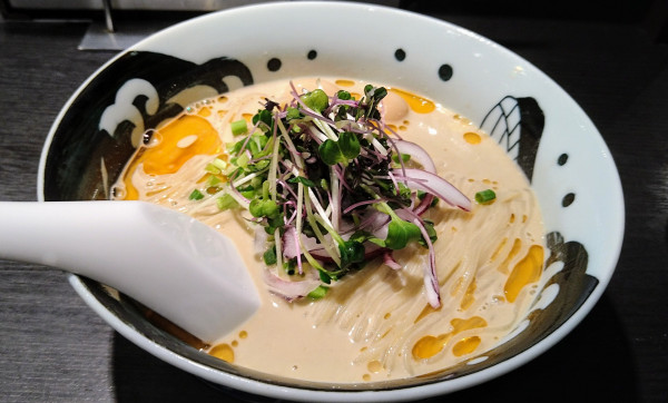 「【限定】蟹ミソと浅利の冷たい特濃+うずら」@弘明寺丿貫の写真