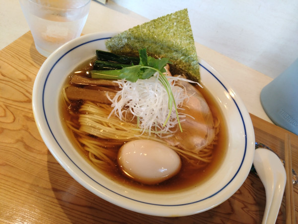 「醤油煮干中華そば 1100円 煮玉子 150円」@青森中華そば オールウェイズの写真
