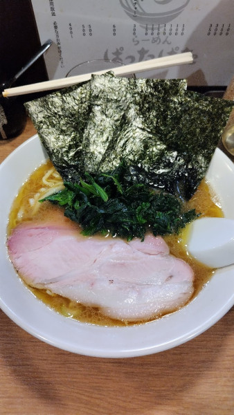 「令7·8·5ラーメン＋ライス(900円＋100円)」@らーめん ぱったぱたの写真