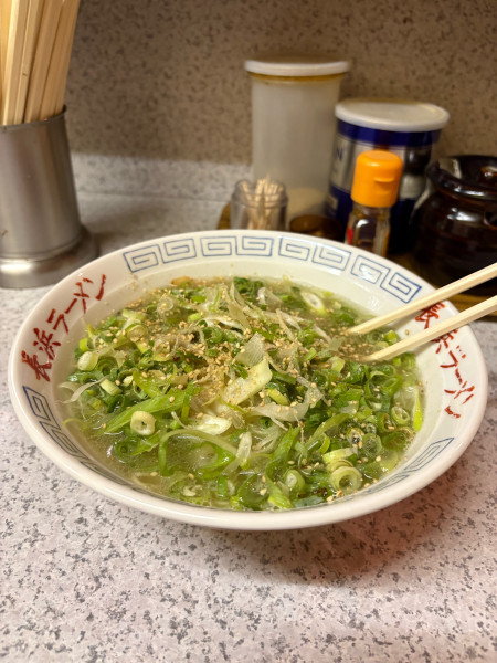 「ねぎラーメン」@長浜ラーメン 長浜一番 仏壇通店の写真
