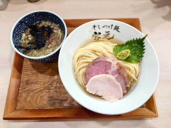 「限定 冷やし昆布水つけ麺 醤油 中盛り」@煮干しつけ麺 宮元の写真