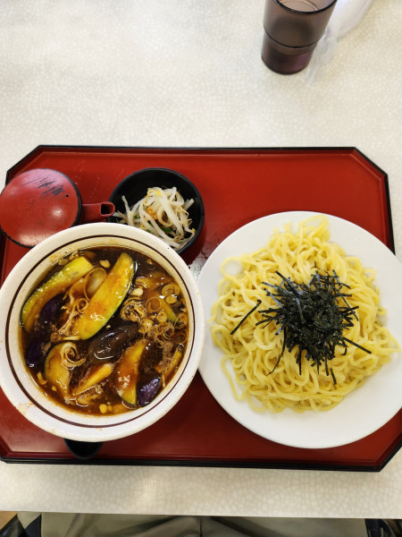 「肉なすつけ麺」@玉も亭 岩槻店の写真
