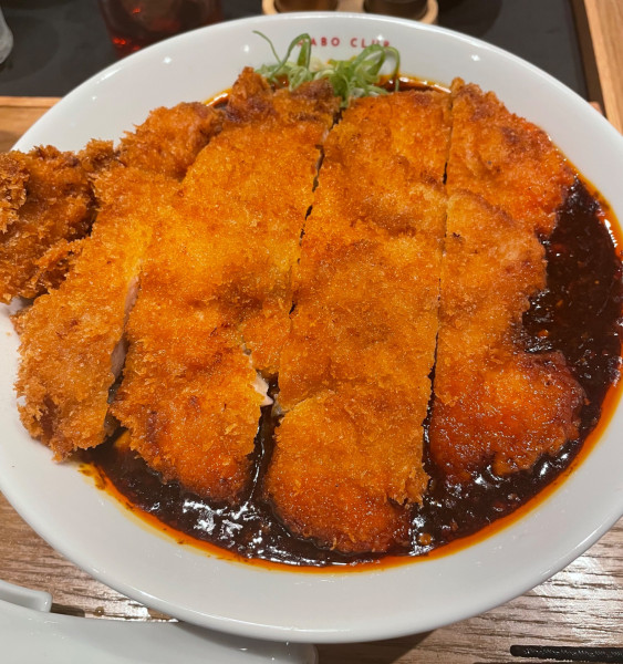 「チキンカツ麻婆麺」@麻婆倶楽部 肥後橋店の写真