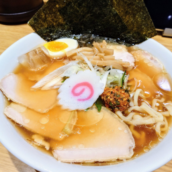 「極・博多冷かけ中華そば」@一風堂 浜松町スタンドの写真