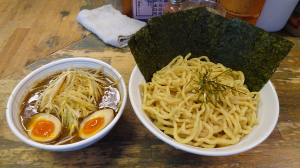 「ねぎつけ麺大盛（1,200円）＋味付け玉子＋のり増し」@藍華の写真