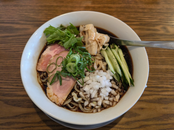 「冷やし谷家ブラック(限定)」@手打ちラーメン 谷家の写真