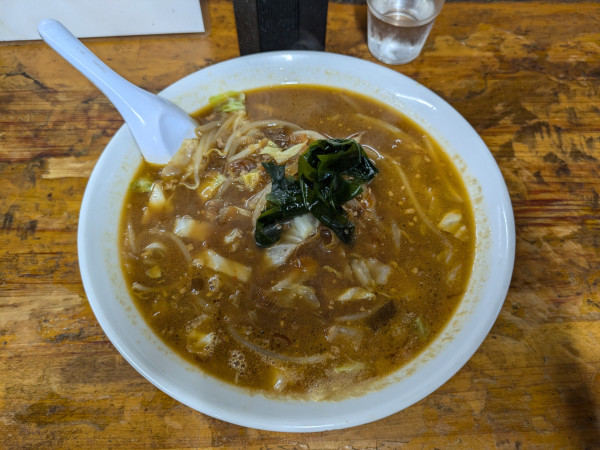 「みそ大盛り」@手打ちラーメン 笹の写真
