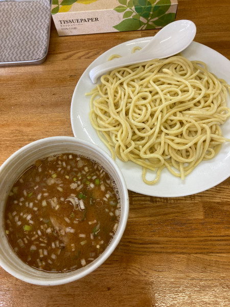 「つけ麺　少なめ　味玉」@大勝軒 千代田町店の写真