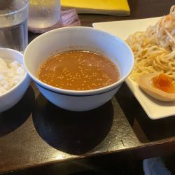 辛つけ麺+ランチタイムサービス半ライス