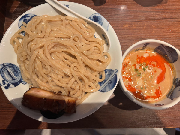 「冷やし坦々つけ麺（3.5倍）1100円+ネギ、海苔、ご飯」@麺屋武蔵 神山の写真