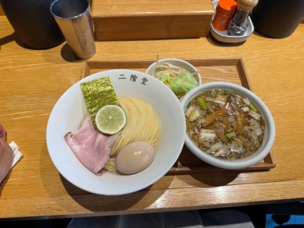 「醤油つけそば」@中華そば 二階堂の写真