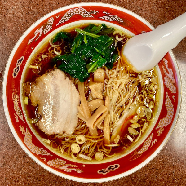 「キリンクラシックラガー＋角ハイボール＋レバー炒め他→ラーメン」@三ちゃん食堂の写真