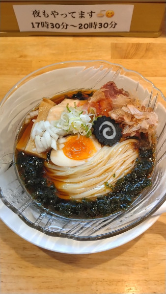 「冷たいあおさ醤油らぁ麺」@自家製麺 絆の写真