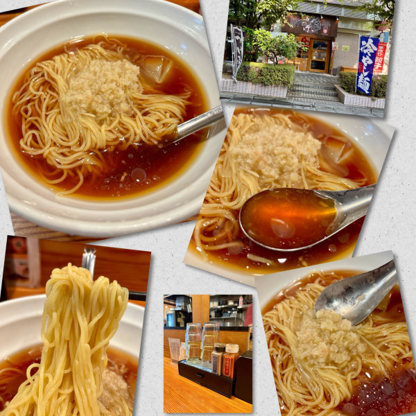 「【限定】冷やし朝ラー～ネギ生姜仕立て～」@らぁ麺屋 つなぎの写真