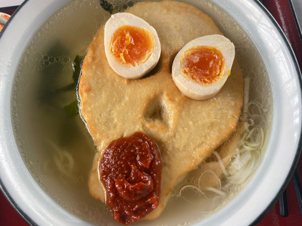 「ドクロラーメン：800円」@のぼり食堂の写真