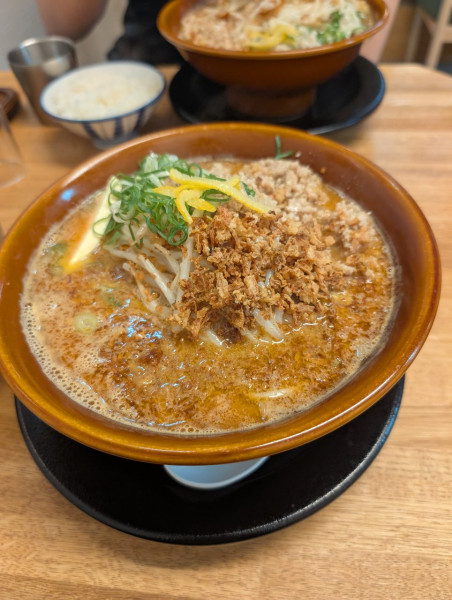 「定番味噌ラーメン＋バター＋餃子セット」@味噌ラーメン専門店 正龍軒の写真