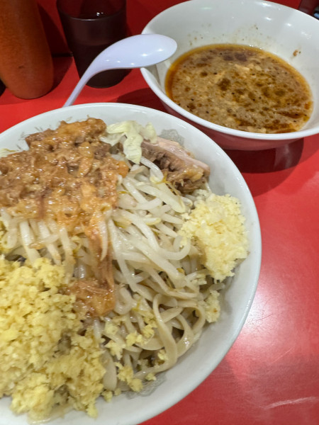 「つけ麺ミニ　ショウガダブル　1000円」@ラーメン二郎 千葉店の写真