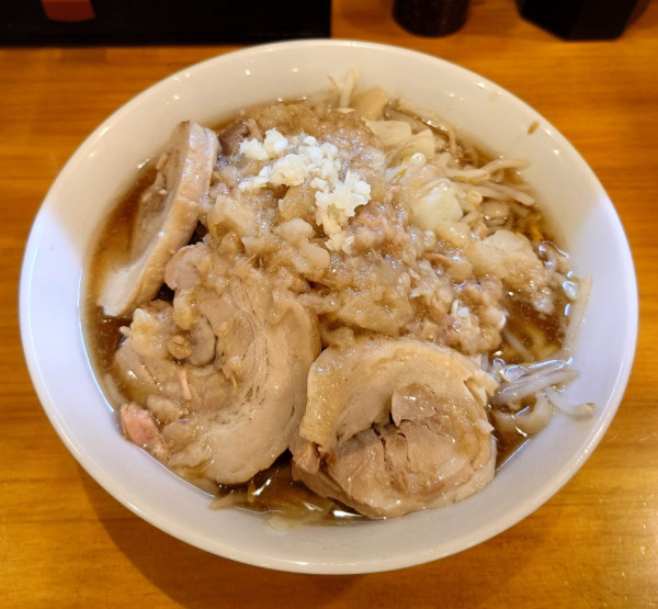 「らーめん小+豚1枚（1000円）」@らーめん豚二 上板橋本店の写真