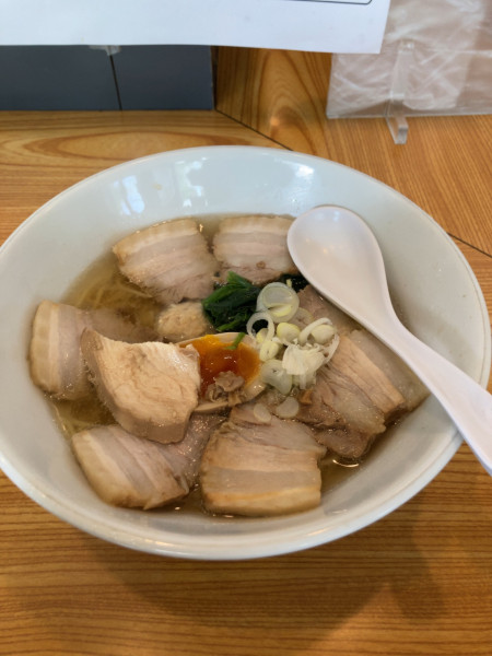 「豚バラチャーシューメン（旨ダシ塩）　1200円」@支那そば 一本気の写真