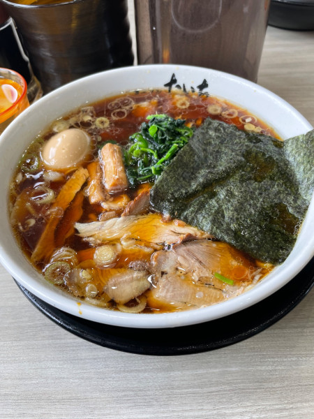 「醤油チャーシューメン+味玉」@ラーメン たいちの写真