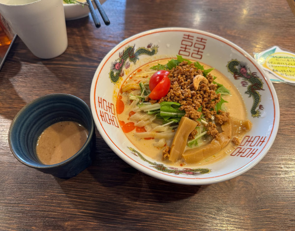 「【限定】冷たい豆乳担々まぜつけそば-くるみ汁付き-」@麺屋 真心の写真