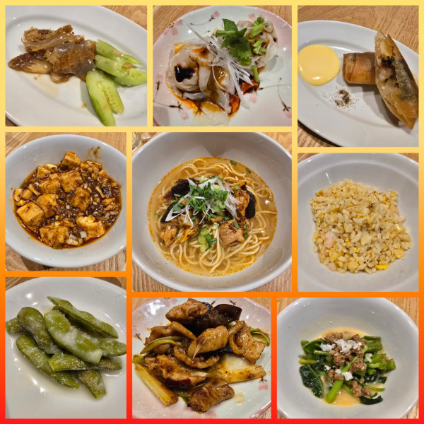 「特選昼飲みコース 塩モツラーメン（ハーフ） 他」@さくら食堂の写真