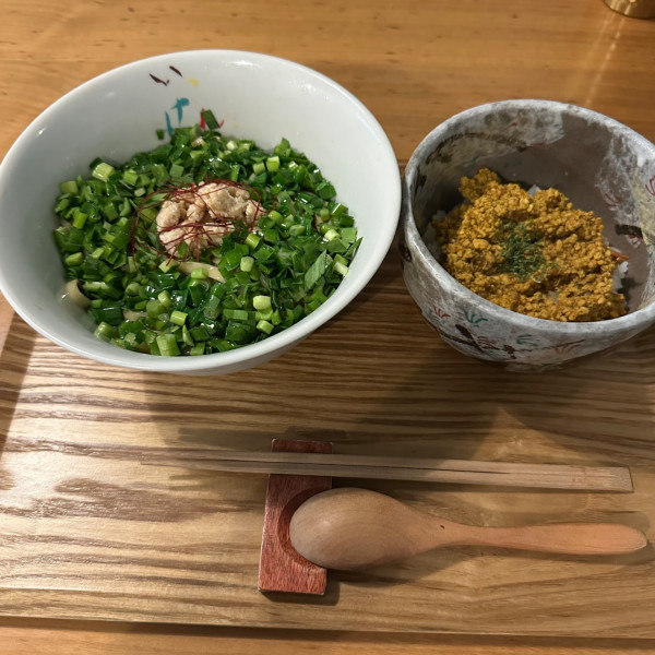 「【限定】ニラと牛脂の油そば」@RA-MEN IKKENの写真