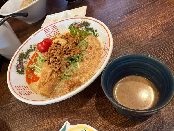 「冷たい豆乳担々まぜつけそば」@麺屋 真心の写真