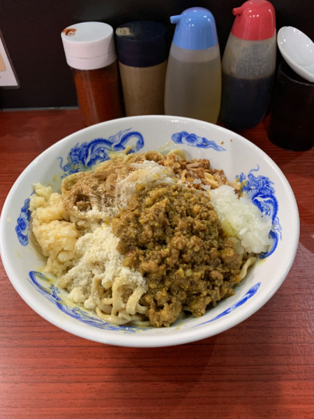 「冷やしキーマカレー混ぜそば」@ラーメン一太豚の写真