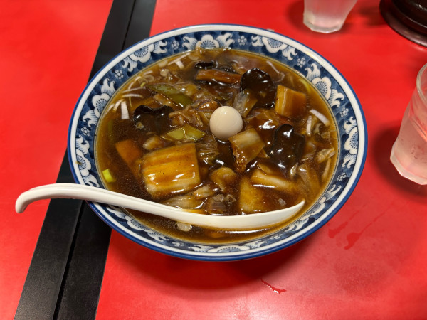 「Aセット天鳳麺、半チャーハン(1200)」@空港ラーメン 天鳳の写真