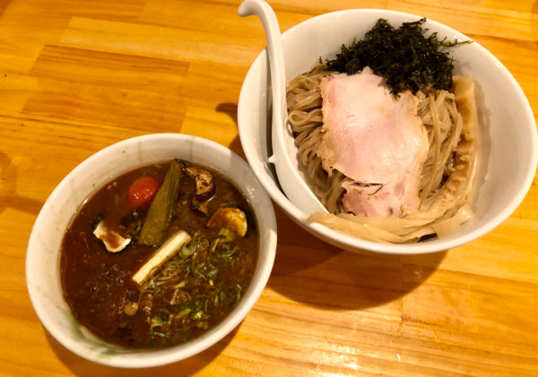 「【限定】冷やし味噌つけ麺　1350円」@川の先の上の写真