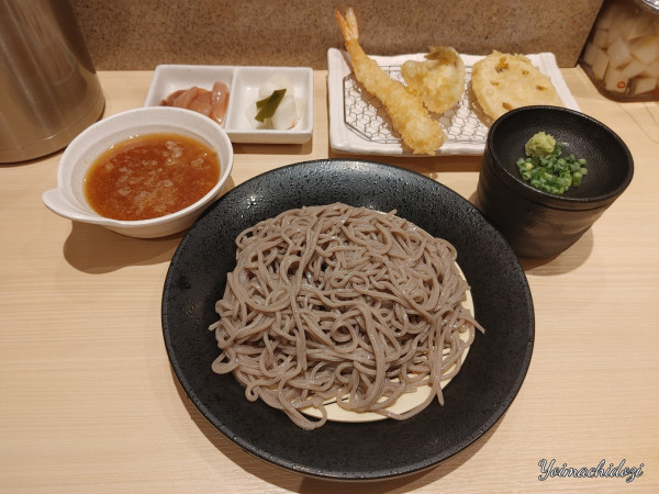 「天ざる蕎麦ランチ定食（1,320円）」@天ぷらまきの  新宿三井ビルの写真