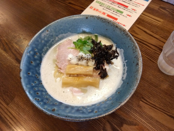 「カキ出汁の濃密潮そば」@㐂九八～エキチカ～の写真