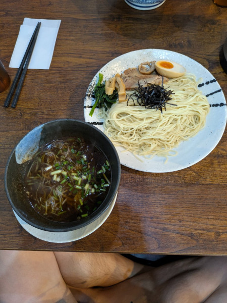 「つけ麺（あっさり）大盛」@麺屋 青山 酒々井店の写真