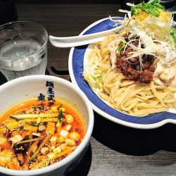 【限定】冷やし海老ら〜油つけ麺(二倍盛)