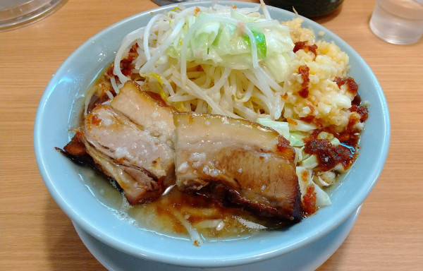 「エビースター大麺(ニンニク増し)」@らぁめん大山 アトレ川崎店の写真