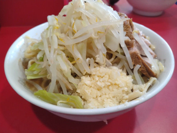 「小ラーメン＋冷やし」@ラーメン二郎 生田駅前店の写真