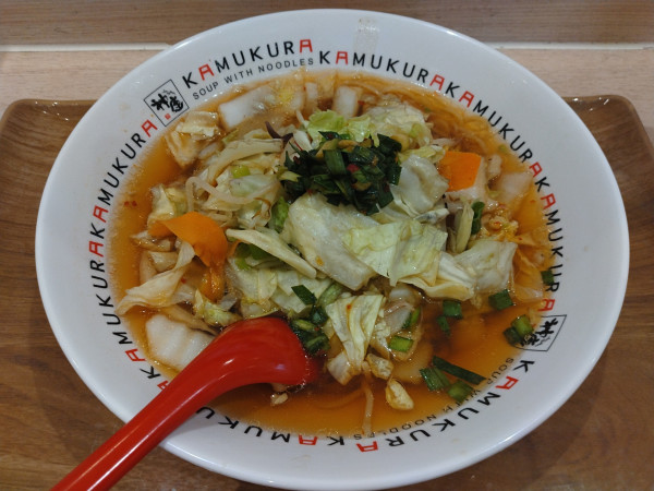 「野菜いっぱいラーメン¥1070-」@どうとんぼり神座 アリオ鷲宮店の写真