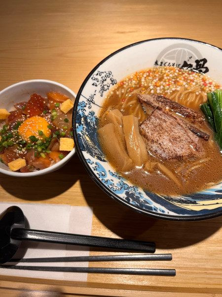 「本まぐろそば&づけ丼セット」@本まぐろそば 䱻の写真