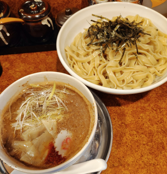 「濃厚海老つけそば【大盛】」@麺の蔵 かめだ屋の写真