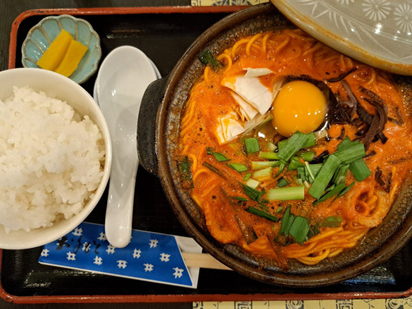 「旨辛(レベル5)」@鍋焼きラーメン のがろ～ とさのさとアグリコレット店の写真