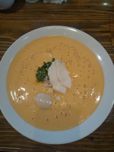 「オマール海老湯麺（味玉付き）」@麺屋はやぶさの写真