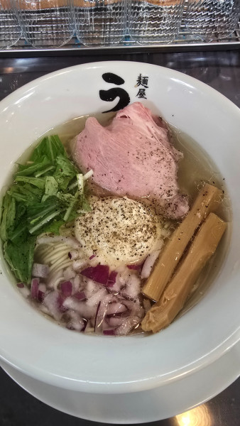 「塩チーズらーめん　1100円」@麺屋 うめはら あずま店の写真