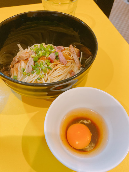 「和え玉 (卵黄)400円」@ラーメン ニュー松戸の写真