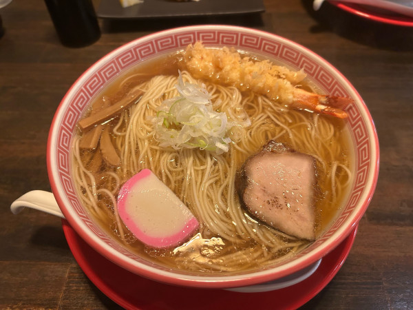 「天ぷら中華大盛　1070円」@麺切り 白流の写真
